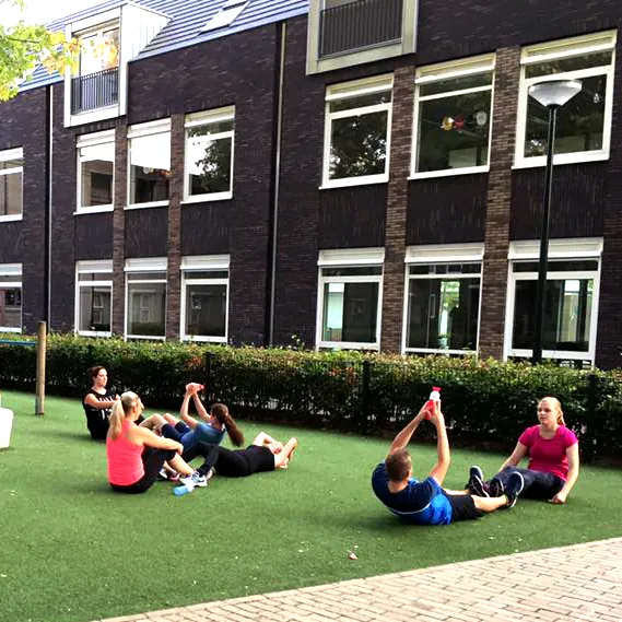 Bootcamp buiten op het gras